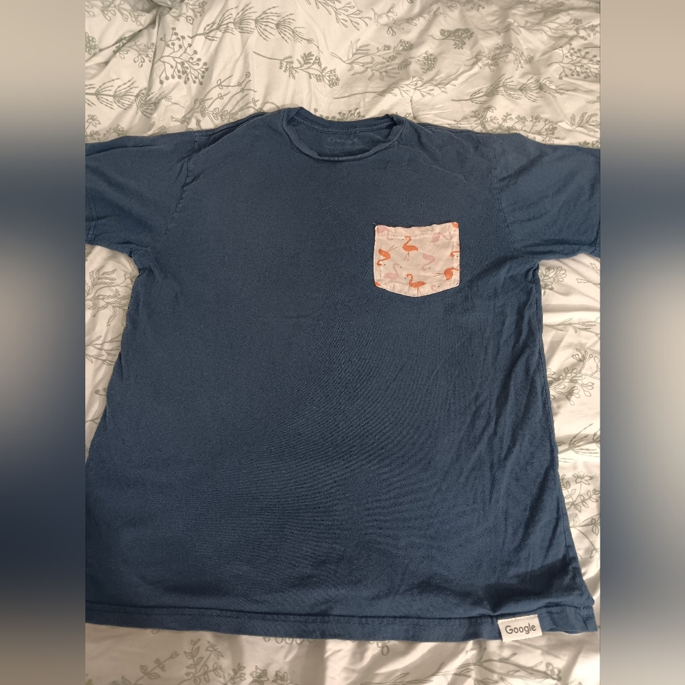 Google "Flamingo Friends " Tshirt Short Sleeves Large